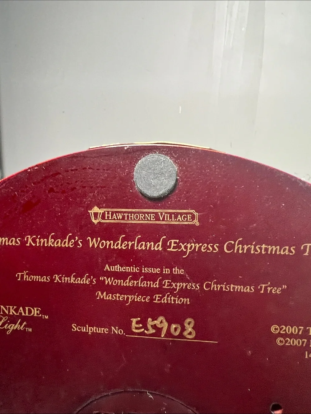 Hawthorne Village Thomas Kinkade Wonderland Express Christmas Tree - Train Music